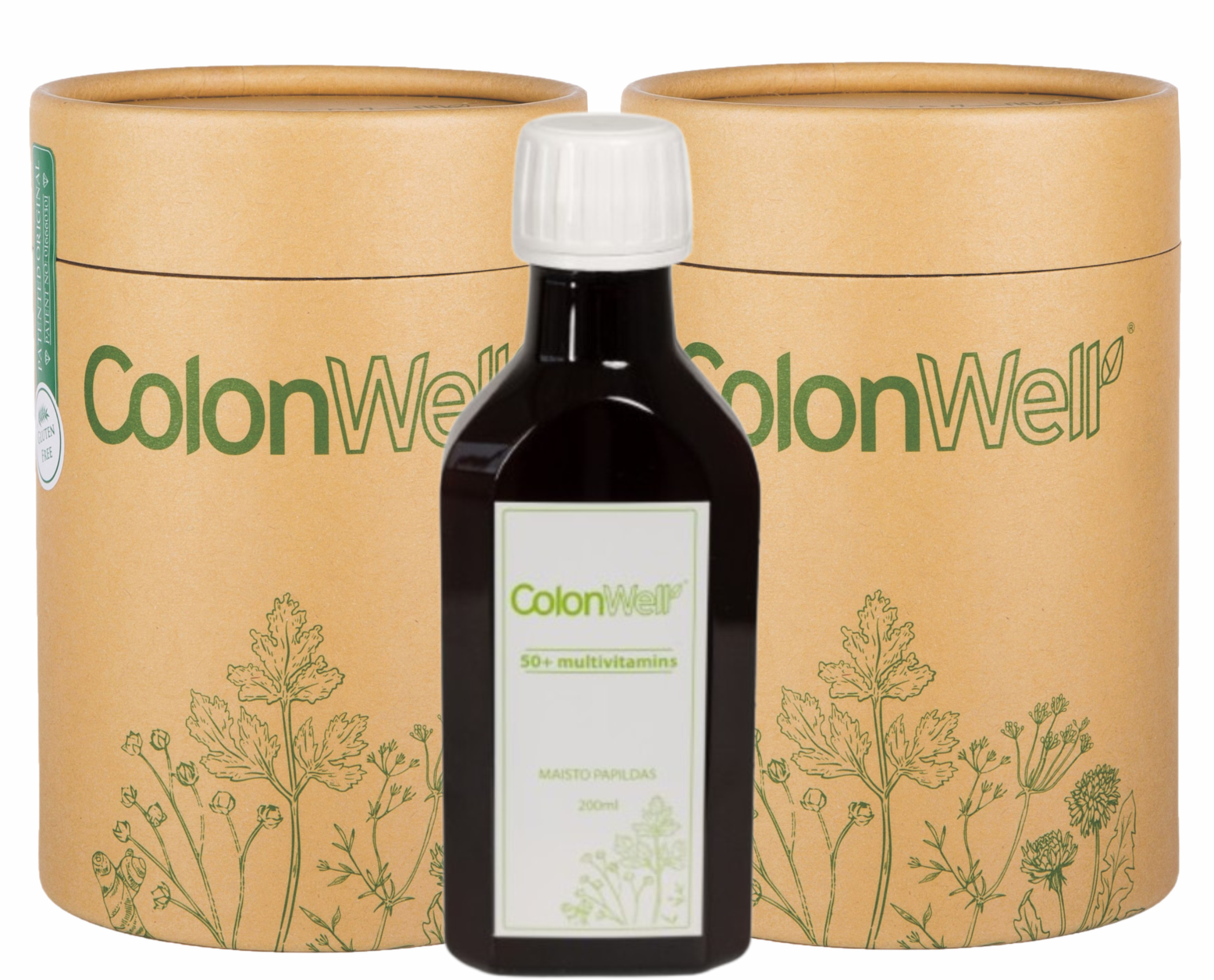 Colonwell.lt produktas - 2 vnt. ColonWell + ColonWell 50+ Multivitamins - senjorams (200ml)